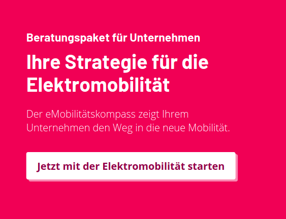 Beratungspaket für Unternehmen: "Ihre Strategie für die Elektromobilität". Der eMobilitätskompass zeigt Ihrem Unternehmen den Weg in die neue Mobilität. Jetzt mit der Elektromobilität starten!